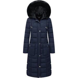 Women's Waterproof Long Winter Coat Thickened Down Alternative Jacket Warm Puffe